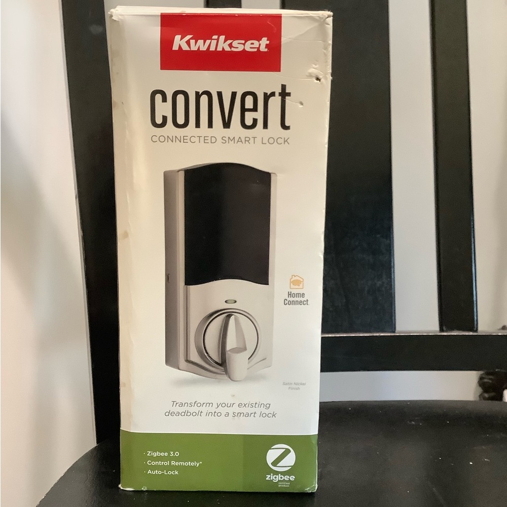 Kwikset Convert Connected Smart Lock - Black and White